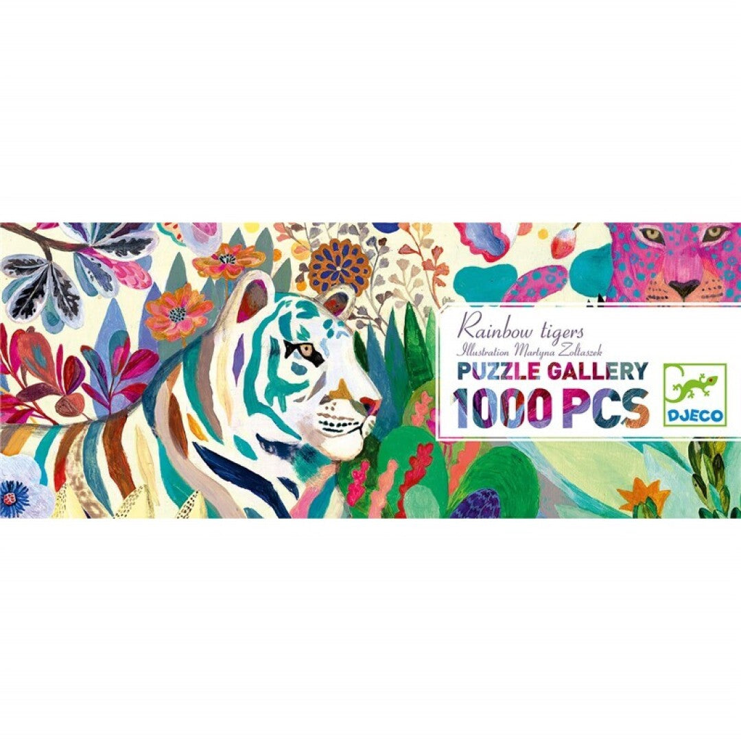 Puzzle Galería Rainbow Tigers – Puzzle artístico – Kulturdenda