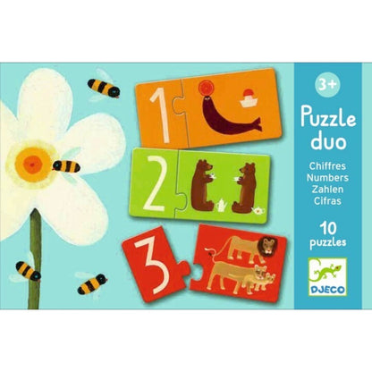 Puzzle educativo dúo Números – Juego infantil de aprendizaje