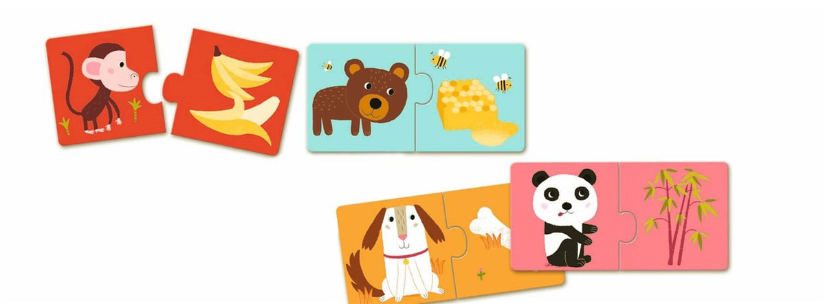 Puzzle dúo ¡A comer! – Puzzle educativo infantil – Kulturdenda