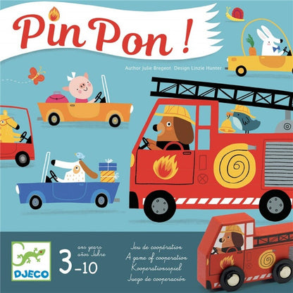 Juego PinPon – Juego de cooperación infantil con camión de bomberos