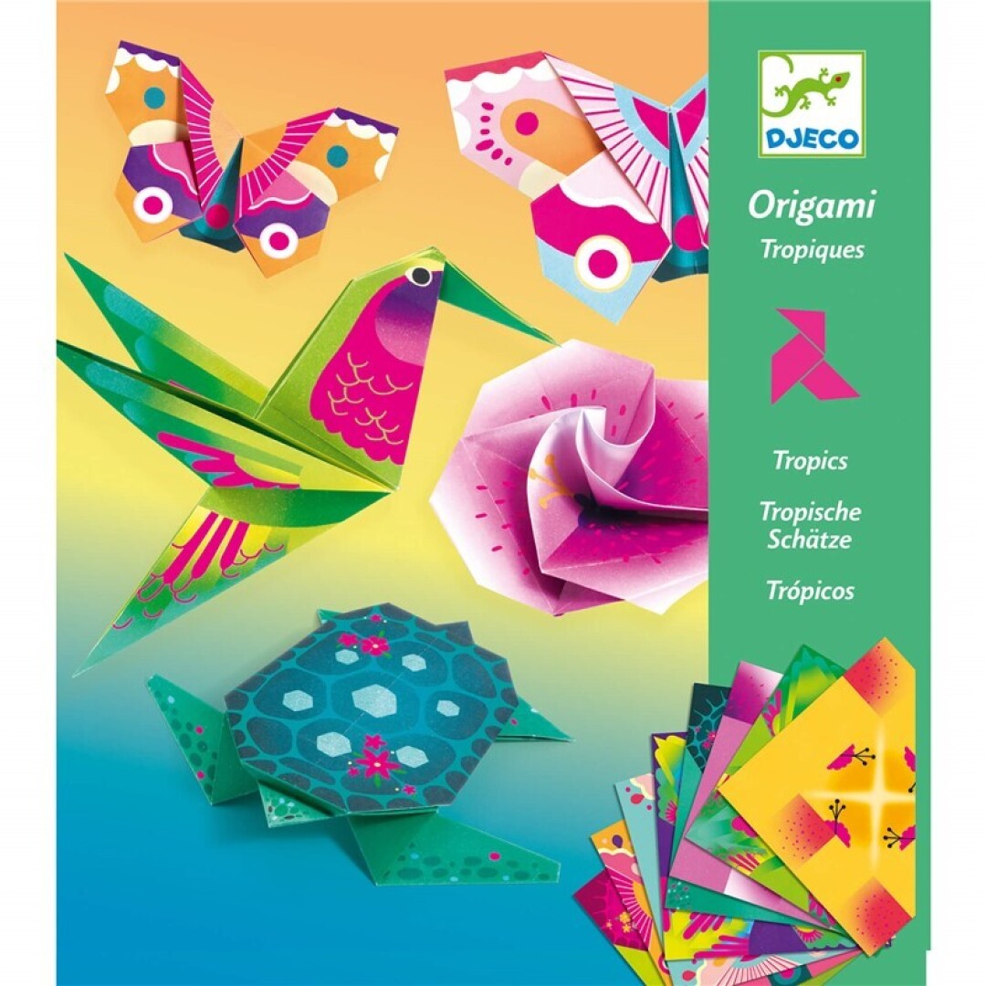Papiroflexia Origami Trópicos – Kit creativo infantil