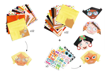 Papiroflexia Origami Caritas – Kit creativo infantil