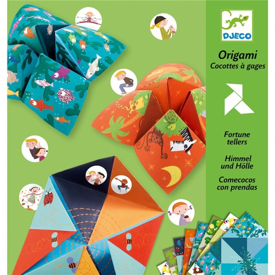 Papiroflexia Origami Salero – Juego clásico infantil