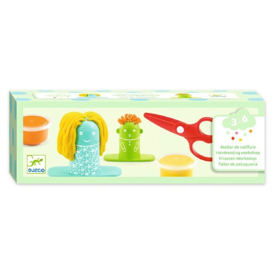 Pasta de moldear Taller de peluquería – Juego de modelar infantil – Kulturdenda