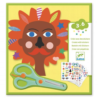 Crear con pegatinas Peluquería – Kit de recortar y pegar – Kulturdenda