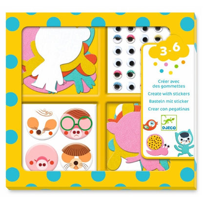 Crear con 1000 pegatinas Me gustan los animales – Kit de collage – Kulturdenda