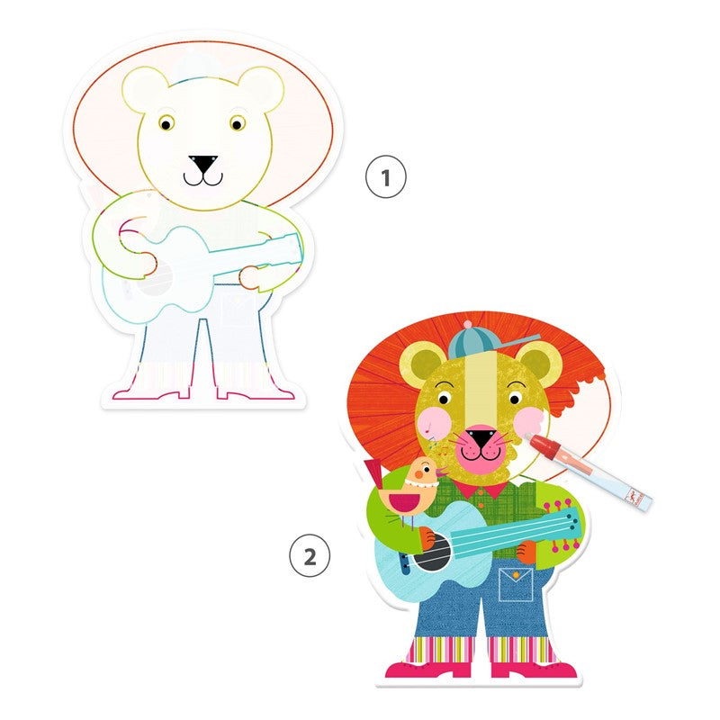 Colorear Animalo-Len – Colorear con agua infantil – Kulturdenda