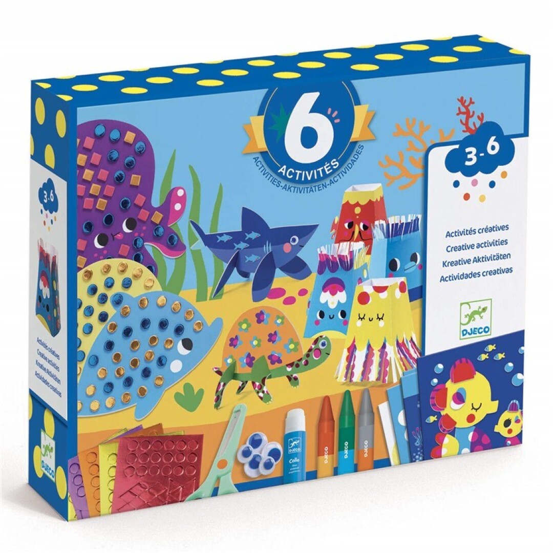 Cofre multiactividad El mar y sus maravillas – Kit creativo infantil
