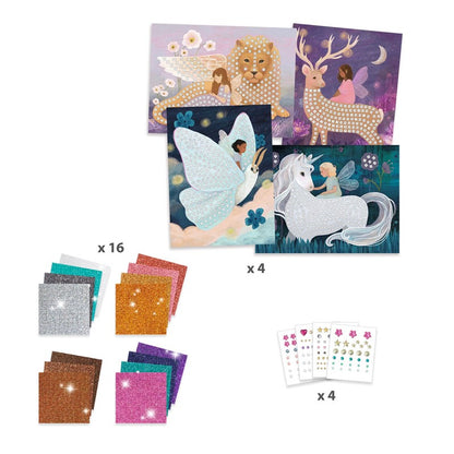 Collage de mosaicos El mundo encantado – Kit creativo infantil
