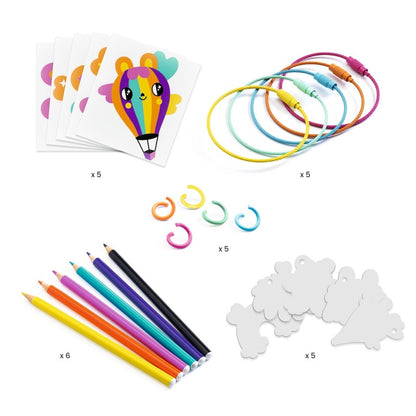 Kit creativo Llaveros Kawaii – Manualidades con plástico retráctil