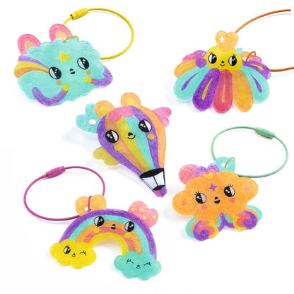 Kit creativo Llaveros Kawaii – Manualidades con plástico retráctil