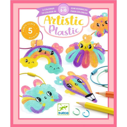 Kit creativo Llaveros Kawaii – Manualidades con plástico retráctil