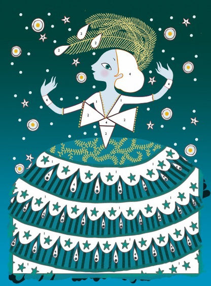 Cuadros de purpurina Vestidos – Kit creativo infantil