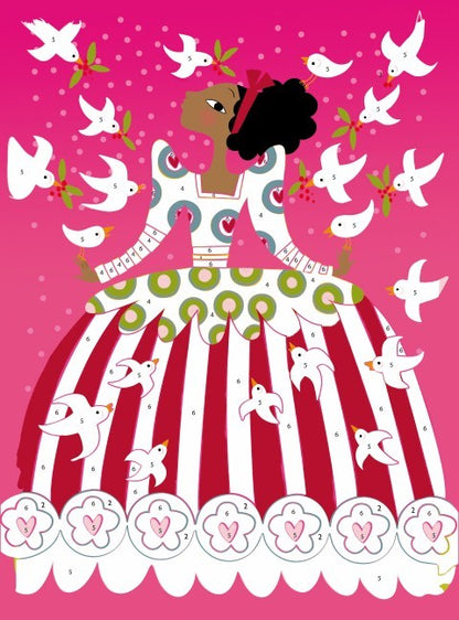 Cuadros de purpurina Vestidos – Kit creativo infantil