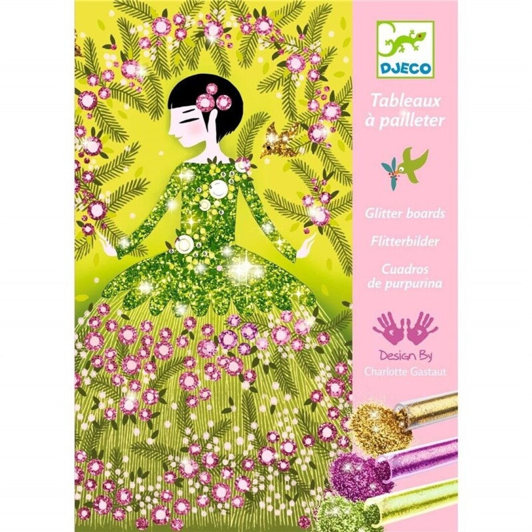 Cuadros de purpurina Vestidos – Kit creativo infantil