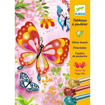 Cuadros de purpurina Mariposas – Kit creativo infantil