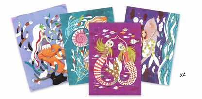 Cuadros purpurina La luz de las sirenas – Kit creativo infantil – Kulturdenda