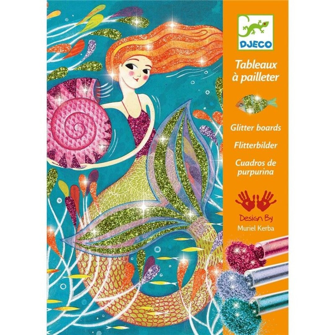 Cuadros purpurina La luz de las sirenas – Kit creativo infantil – Kulturdenda