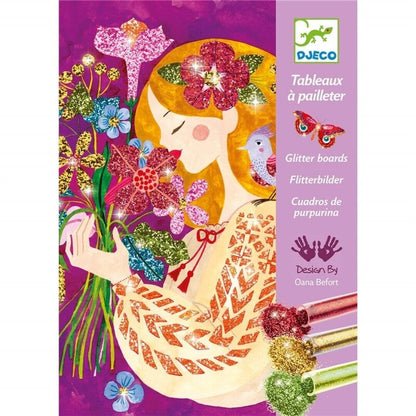Cuadros purpurina El perfume de las flores – Kit creativo infantil – Kulturdenda