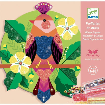 Cuadros purpurina Paraíso – Kit creativo infantil – Kulturdenda