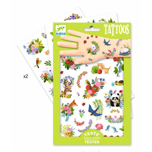 Tatuajes infantiles Primavera – Pegatinas temporales de naturaleza