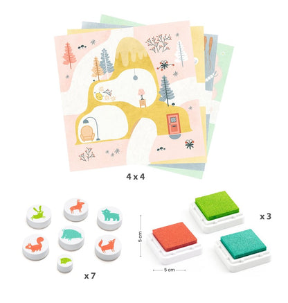 Sellos De visita – Juego de sellos infantil – Kulturdenda