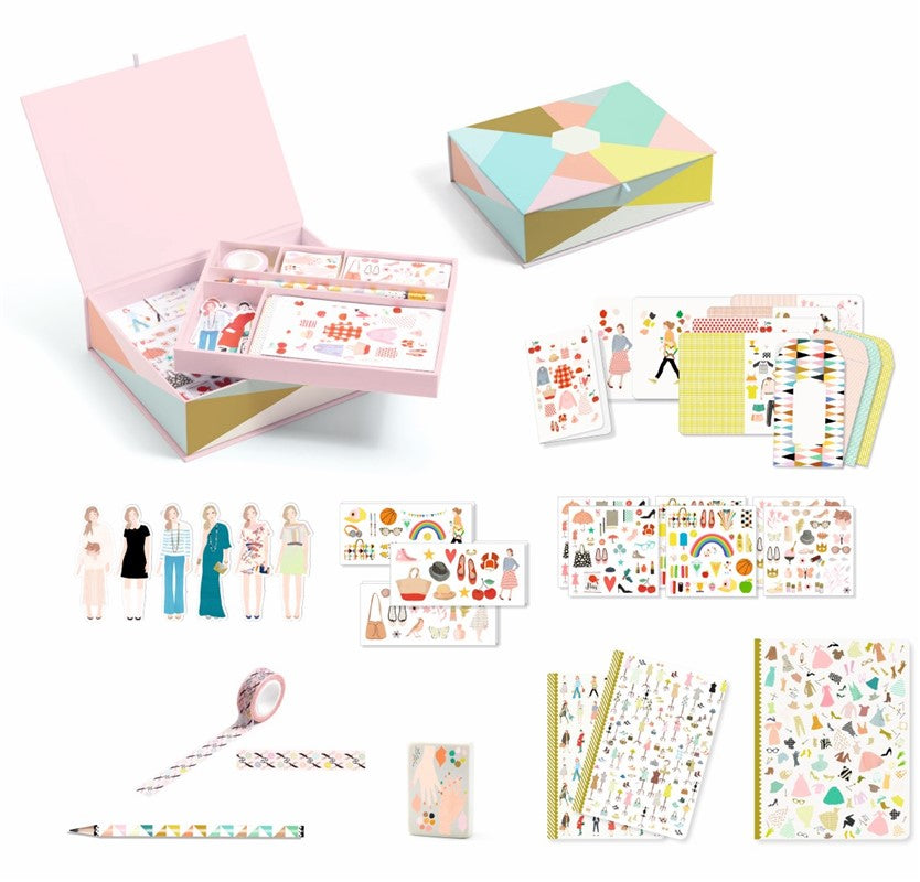 Caja Tinou – Set completo de papelería creativa infantil