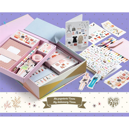 Caja Tinou – Set completo de papelería creativa infantil