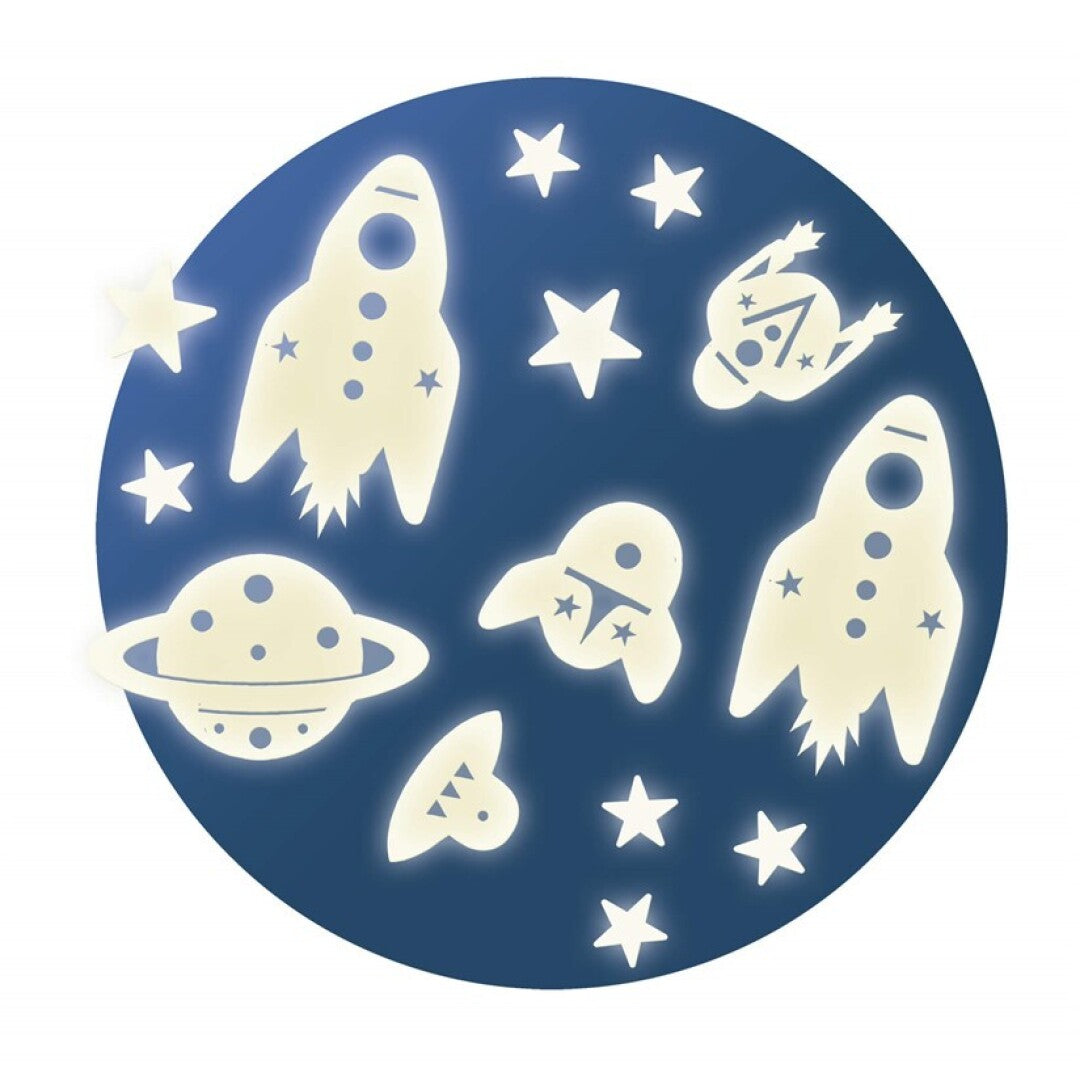 Stickers fosforescentes Misión espacial – Pegatinas que brillan – Kulturdenda