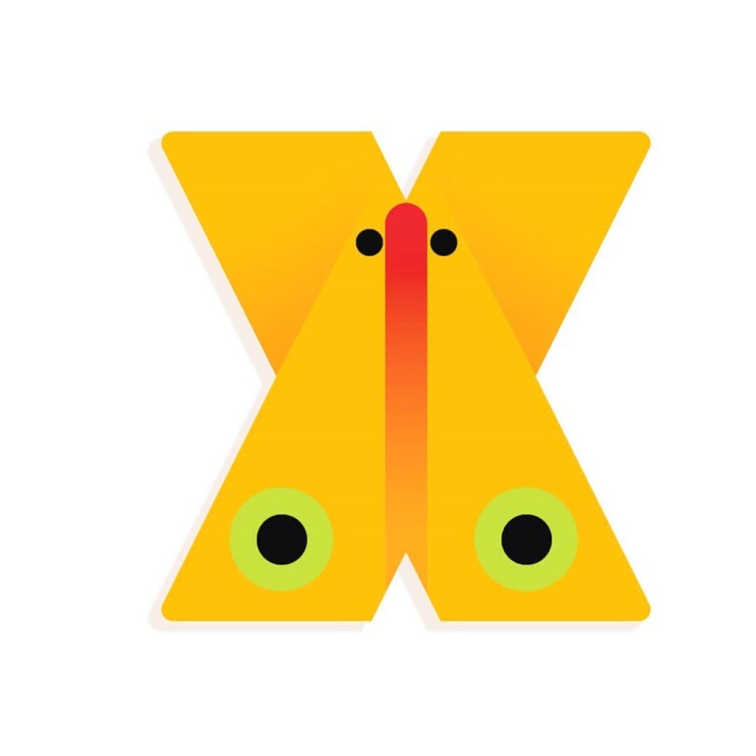 Letra Decorativa Infantil Graphic Animal X de Madera