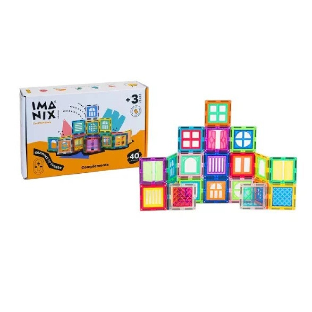 Imanix Cool Windows 20 piezas – Construcción magnética – Kulturdenda