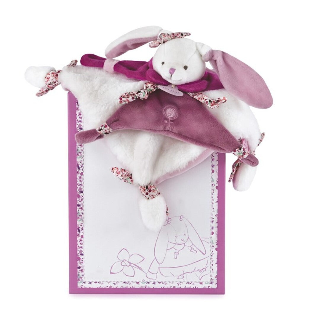 Doudou plano Conejo Cerise 27 cm – Peluche de apego – Kulturdenda