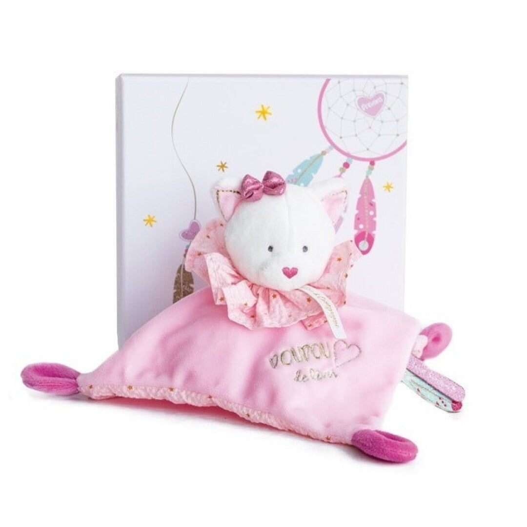 Atrapasueños Gatito Rosa – Doudou plano para bebé – Kulturdenda
