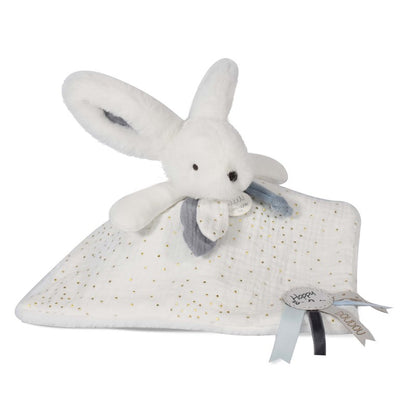 Doudou conejito Happy Glossy – Doudou plano en caja de regalo – Kulturdenda