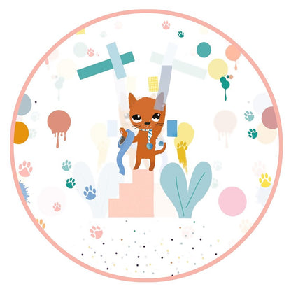 Poncho de lluvia infantil gato – Talla XS (90-110 cm)