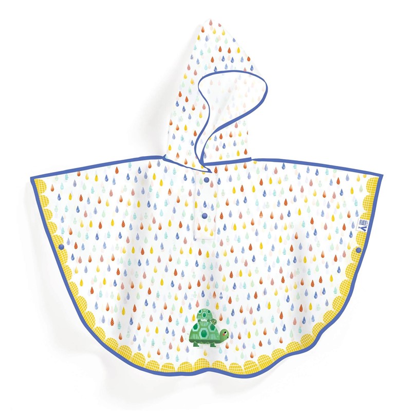 Poncho de lluvia Tortuga talla XS – Impermeable infantil – Kulturdenda