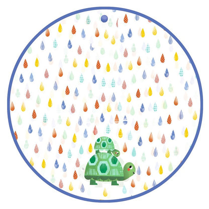 Poncho de lluvia Tortuga talla XS – Impermeable infantil – Kulturdenda