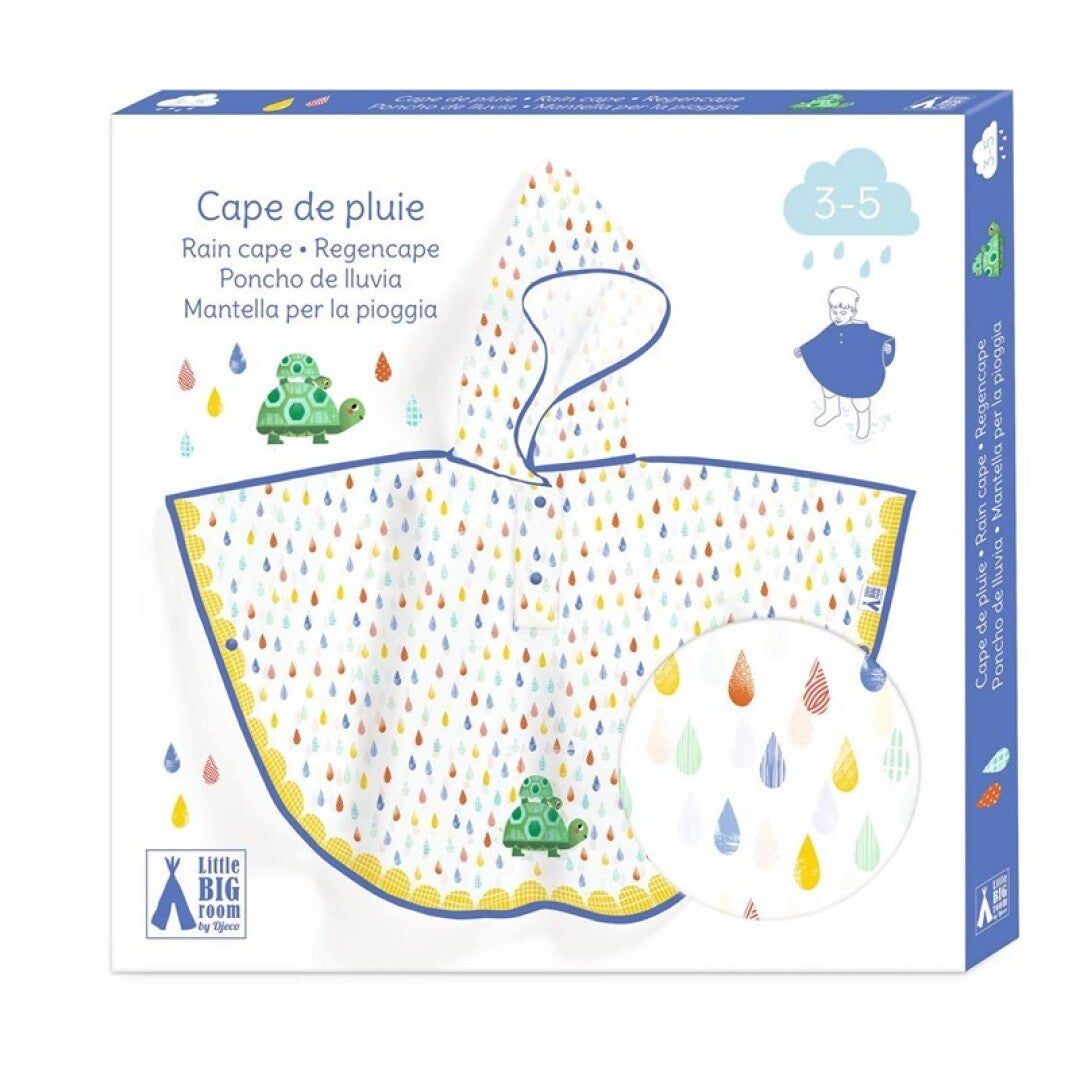 Poncho de lluvia Tortuga talla XS – Impermeable infantil – Kulturdenda