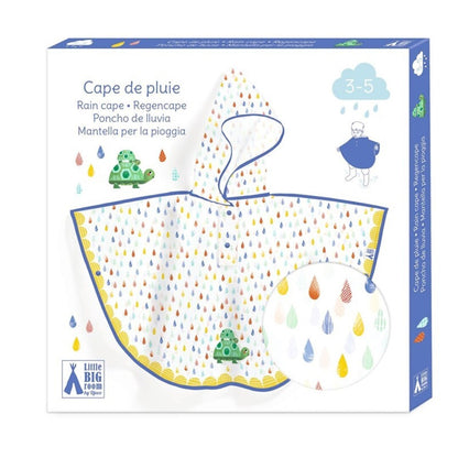 Poncho de lluvia Tortuga talla XS – Impermeable infantil – Kulturdenda