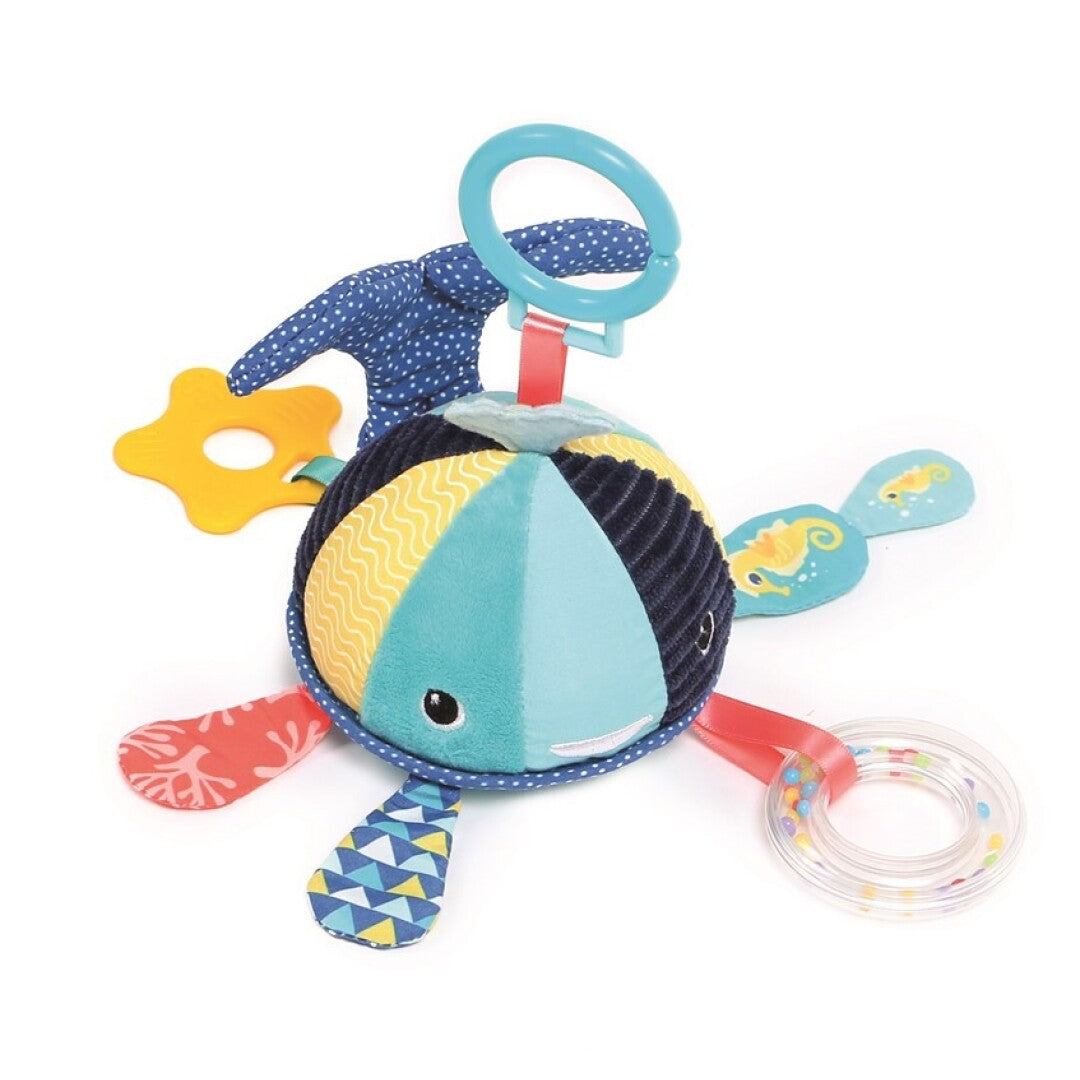 Ballena de actividades para colgar Ludi – Juguete sensorial para bebés – Kulturdenda