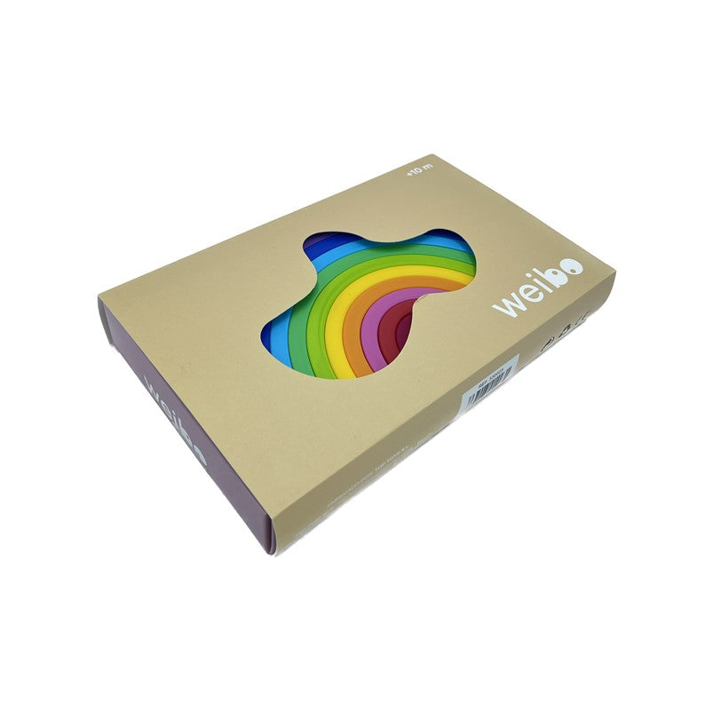 Arcoíris de madera apilable Weibo – Juego creativo