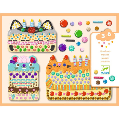 Collage Tartas y golosinas – Kit de collage infantil – Kulturdenda