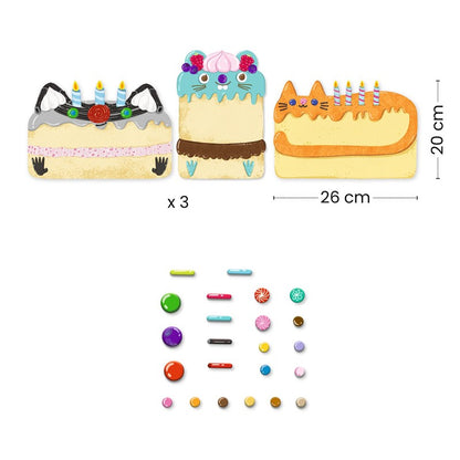 Collage Tartas y golosinas – Kit de collage infantil – Kulturdenda