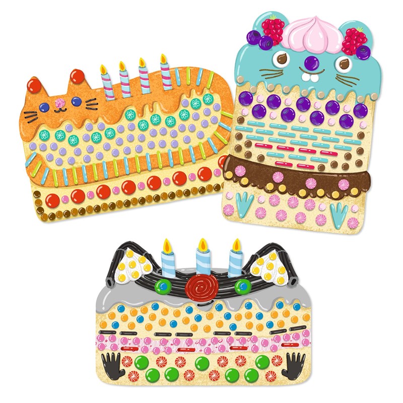 Collage Tartas y golosinas – Kit de collage infantil – Kulturdenda