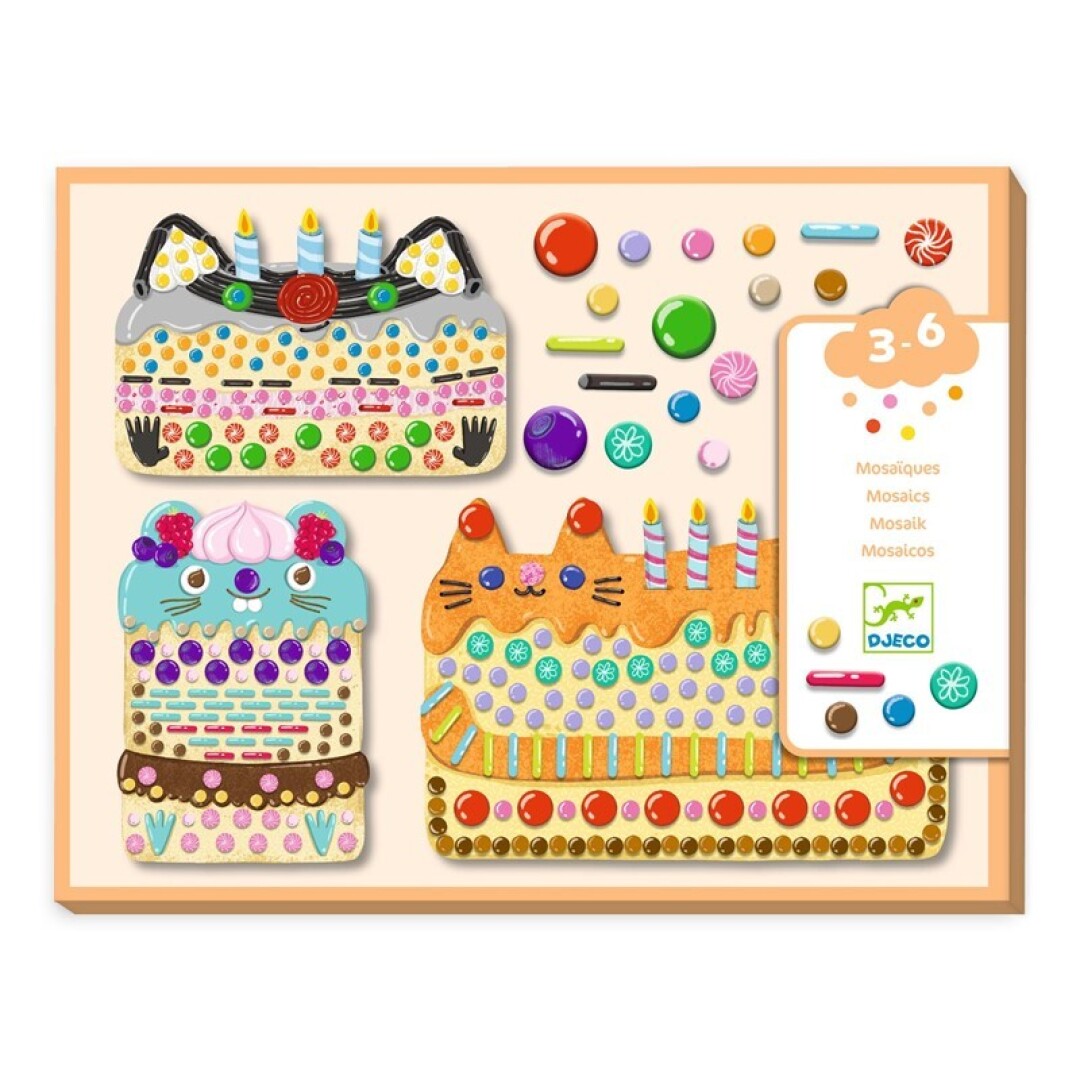 Collage Tartas y golosinas – Kit de collage infantil – Kulturdenda