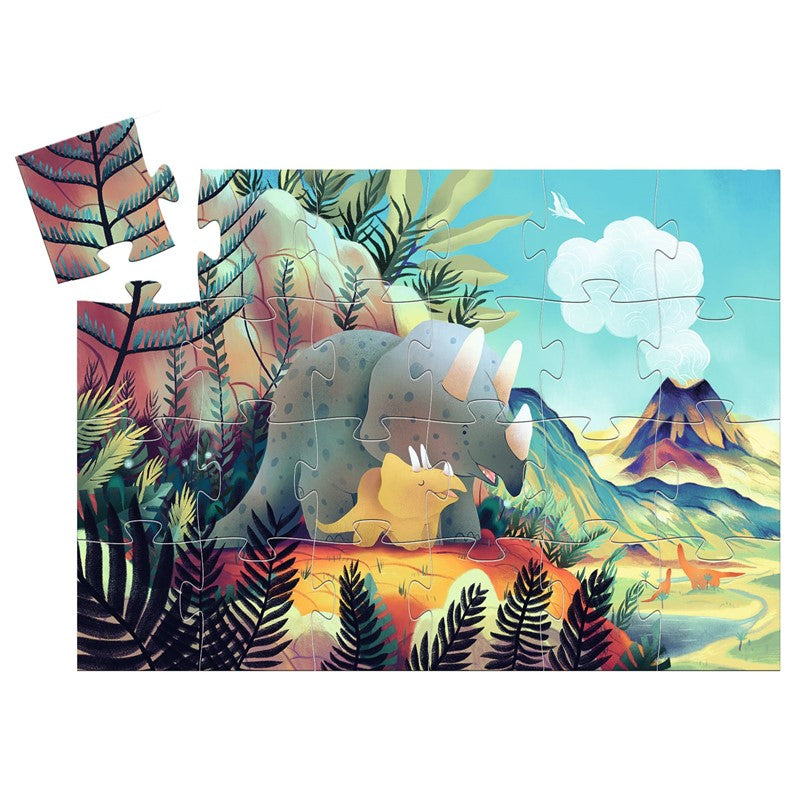 Puzzle silueta Teo el dinosaurio – Puzzle infantil – Kulturdenda