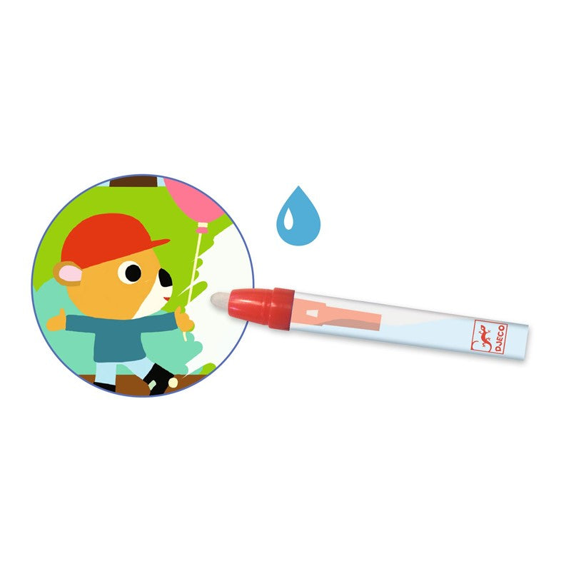 Colorear con agua En el parque – Actividad mágica infantil – Kulturdenda