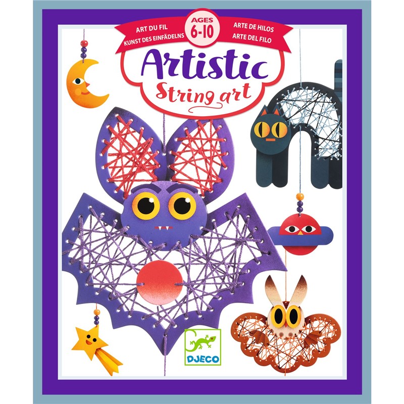 Artistic String La noche – Kit de arte con hilos – Kulturdenda