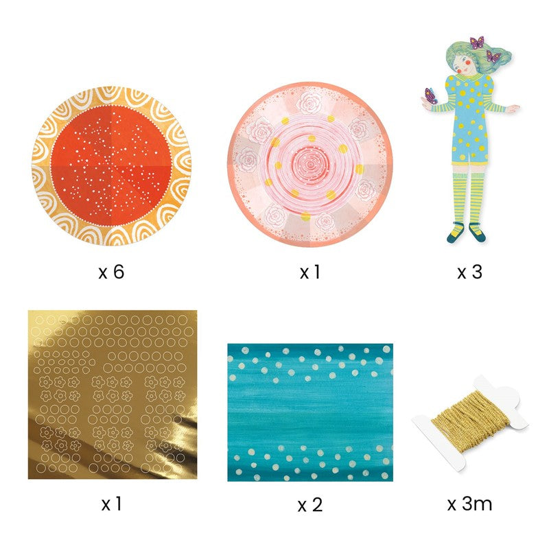 Papel creativo Vestidos – Actividad creativa infantil – Kulturdenda