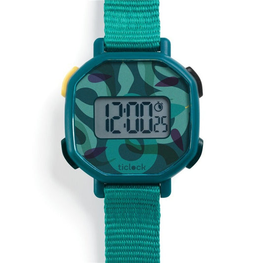 Reloj digital infantil Green Snake – Resistente, multifunción y ajustable